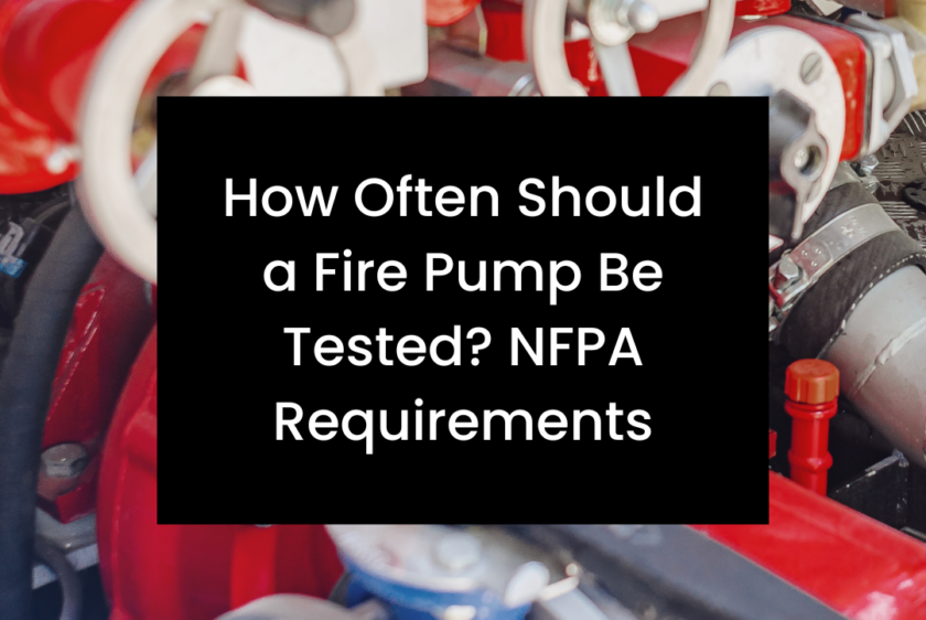 fire pump testing frequency